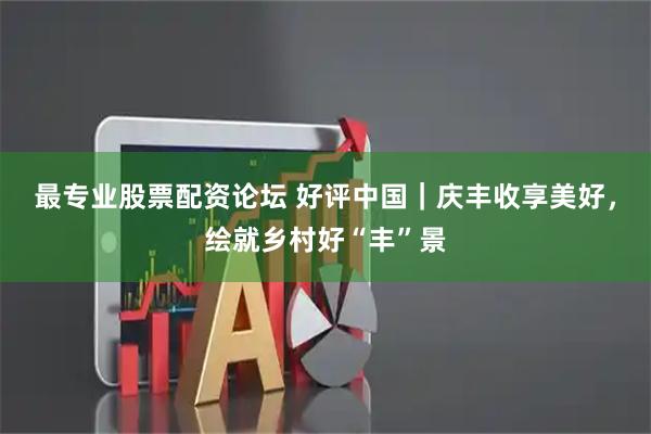 最专业股票配资论坛 好评中国｜庆丰收享美好，绘就乡村好“丰”景